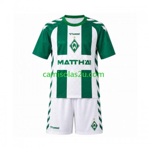 Camisolas de futebol Werder Bremen Criança Equipamento Principal 2026/27 Manga Curta Camisolas de futebol Werder Bremen Criança Equipamento Principal 2026/27 Manga Curta
